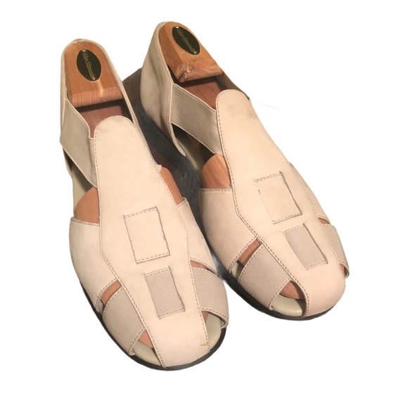 Easy Spirit Shoes - Easy Spirit Sandals Taupe Semi Closed Toe